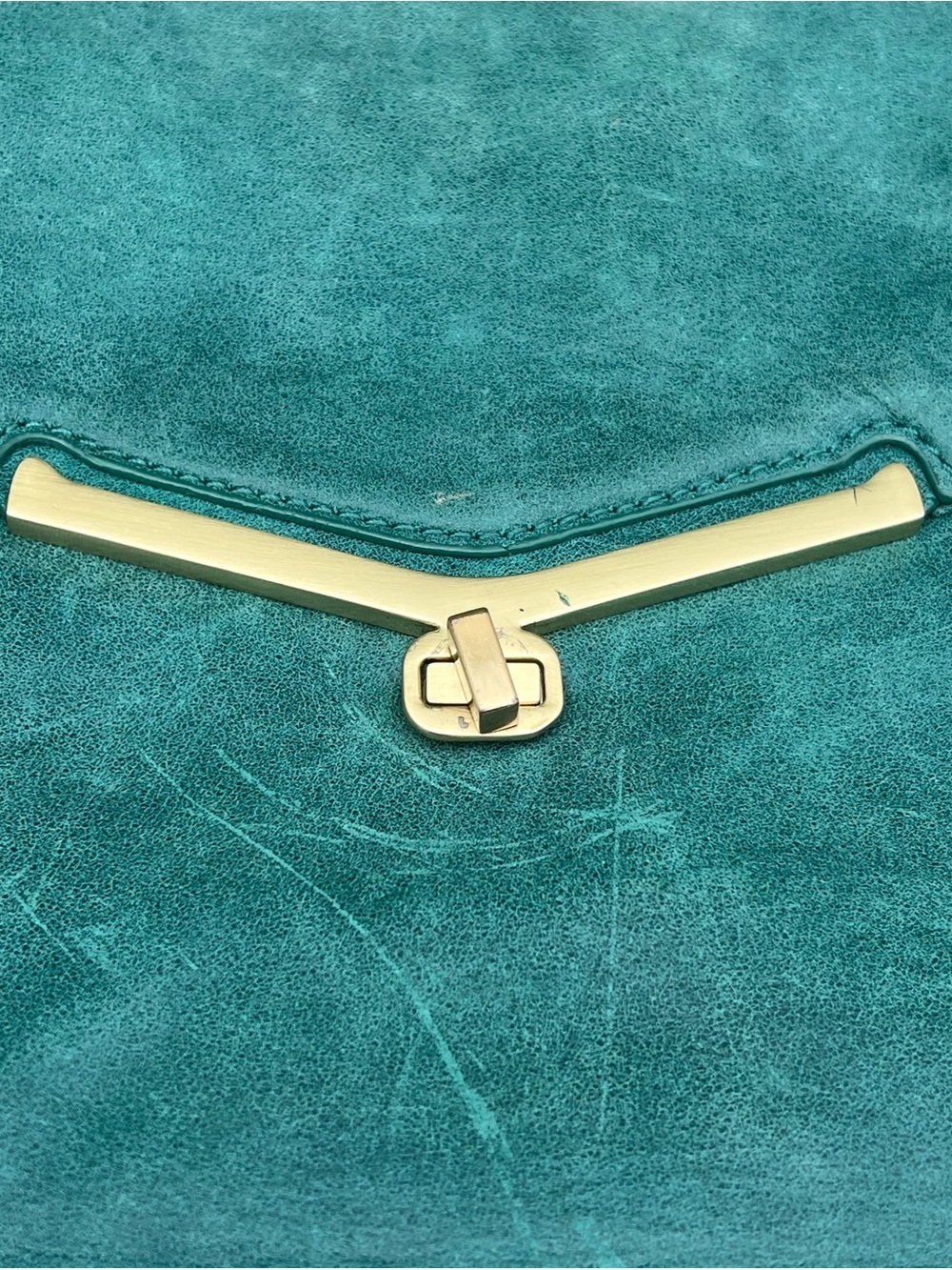 Botkier Valentina green leather fold over shoulder or crossbody bag - Picture 12 of 16
